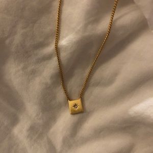 NWT: Madewell Small Square Necklace Pendant